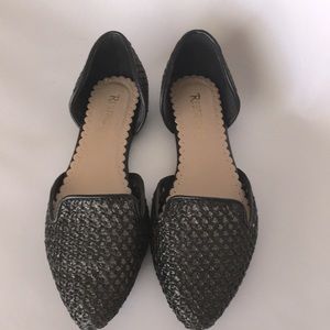Restricted black flats size 8.5